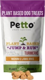Petto Plant-Based Hypoallergenic Dog Treats 100g | Healthy & Meat-Free Training Bites | Human Grade & Bakery Made with Carrots, Coconut Oil & Turmeric - Image 2