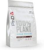 PhD Nutrition 100 Percent Plant Vegan Protein Powder, Rich in BCAA and Low Calorie, Belgian Chocolate, 21g of Plant Based Protein, 40 Servings per 1 kg Bag - Image 2