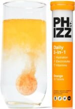 Phizz Electrolytes, Multivitamin & Hydration Tablets - 20 Effervescent Rehydration Electrolyte Tablets - 18 Vitamins & Minerals, Vitamin C, Vegan, Vegetarian & Low Calorie (Orange, 20 Count) - Image 2