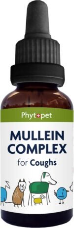 Phytopet Mullein Complex, All Natural Cough and Mucus Relief for Pets, Mullein Drops Suitable for All Animals to Help with Breathing and Respiratory Support, 100ml - 100% Herbal Phytopet Pet Supplies - Image 2