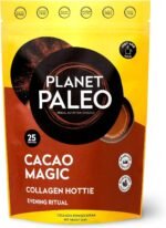 Planet Paleo Pure Collagen - Cacao Magic (264g, 25 Servings) | Nutritious, Protein-Rich Alternative to Hot Chocolate | Protein Pack Collagen Drink | Free from Dairy, Gluten and Sugar - Image 2