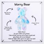 Pocket Hug, Worry Bear Hug Bear with Card, Good Luck Gifts for Friends, Emotional Support for Anxiety Relief, Heartwarming Pocket Hug for Family Friends Birthday (Blue) - Image 2