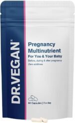 Pregnancy Multinutrient | Folic Acid 400ug | Essential Nutrients | 60 Plant Based Capsules | Two-A-Day | DR.VEGAN - Image 2