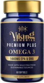 Premium Plus Omega-3 – 1440mg Total EPA & DHA – High Strength Fish Oil from Sustainable Sources – Brain, Heart & Vision Support – 60 Softgels – Made in USA - Image 2