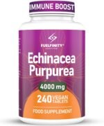 Premium UK Echinacea Whole Plant Extract Tablets 240 Tablets of Maximum Strength 4000mg | Double Extraction for Advanced Immune Support, Non-GMO, Made in The UK - Image 2