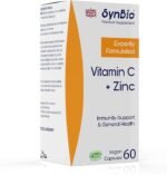 Premium - Vitamin C + Zinc | 60 Vegan Capsules | Boost Immunity and Wellness | Free from Dairy, Gelatine, Gluten, Nut/Peanut | UK Manufactured | Advanced Formula of Ascorbic Acid & Zinc - Image 2