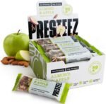 Presteez Almond & Apple Gut Friendly 50g Energy Bars - No Added Sugar or Sweeteners, Gluten Free, High Fibre, Protein Enhanced Healthy Snacks, 10g Protein, 7.7g Fibre, 12 Pack - Image 2