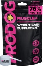 ProDog Muscle+ Dog Weight Gainer - Advanced Nutrition 76% Protein Per Scoop & Omega 3,6,9 - Supplement for Muscle Growth & Recovery, Underweight, Malnourished Dogs (60 Servings) - Image 2