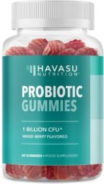 Probiotic Gummies for Digestive Support and Gut Health with 1 Billion CFU of Shelf Stable Microorganisms | Non-GMO, Gluten Free and Vegetarian Friendly | 2 Month Supply Mixed Berry Gummies - Image 2