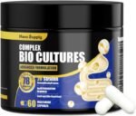Probiotic & Prebiotic Complex for Women & Men: 78 Billion CFU, 20 Live Microbes (Lactobacillus Acidophilus & Casei Added) – Powerful Bio-Cultures Capsules (60 Capsules) - Image 2