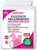 Probiotics For Dogs - Yeast Balance 120 Tablets - Diarrhoea Bad Breath Itchy Skin & Yeast Infection Treatment - Digestive Enzymes for Sensitive Digestion - Canine Prebiotic Dietary Supplement - Image 2