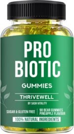 Probiotics Gummies for Adults and Kids - 60 Gummies - Vitamin C, B3, B5, B6 - UK Made Sash Vitality - Gut Health - Immune System Support - Digestive Support - Supports Oral Health (Pineapple Flavour) - Image 2