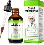 Probiotics for Cats, 3-in-1 Probiotics for Cats with Digestive Enzymes & Prebiotics,Support Gut Health, Immune Health, for All Breed Ages 60 ml - Image 2