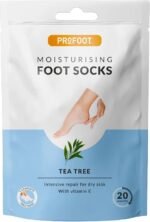 Profoot Moisturising Foot Socks, Intensive Repair Treatment for Dry Cracked Heels, Hydrating Foot Mask with Vitamin E and Tea Tree to Soften and Smooth Skin - Image 2