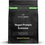 Protein Works - Vegan Protein Extreme, Premium Vegan Protein Powder, Plant-Based Protein Shake, Essential Amino Acids, Vitamins & Minerals, Low Sugar, Banana Smooth, 57 Servings, 2kg - Image 2