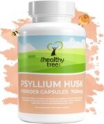 Psyllium Husks Capsules Fibre Supplement 1400mg - 180 Vegan Tablets High in Soluble Fibre - TheHealthyTree Company Pure Psyllium Husk Powder Capsules - Image 2