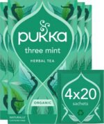 Pukka Herbs | Three Mint Organic Herbal Tea Box | Tea Infusion With Spearmint, Peppermint, Fieldmint | Ideal For Digestion | Sleep | Caffeine Free | 4 Packs | 80 Plant Based Biodegradable drink - Image 2