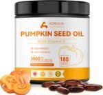 Pumpkin Seed Oil Capsules 3000mg, Naturally Rich in Omega 6 and 9 Fatty Acids with Vitamin E for Hair Growth, Cold Pressed, 180 Softgels - Image 2
