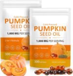 Pumpkin Seed Oil Capsules, 600PCS Pumpkin Seed Oil for Hair Growth & Prostate Health, Supports Urinary, Cold Pressed 2-in-1 Formula, Herbal Supplement Skin Care (2 PCS) - Image 2