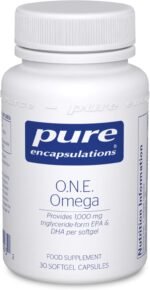 Pure Encapsulations O.N.E. Omega - 1000mg EPA/DHA - Fish Oil Supplement for Heart Health and Brain Function - 30 Softgel Capsules - Image 2