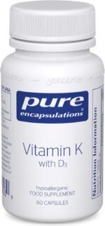 Pure Encapsulations Vitamin K with D3 - Hypoallergenic Formula with Vitamin K1, K2, and D3 - for Bone and Arterial Health - 60 Capsules - Image 2