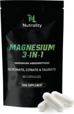 Pure Magnesium Glycinate 3-in-1 Complex 1800mg 60 Capsules - Bisglycinate, Citrate & Taurate - High Strength Magnesium Supplements for Sleep, Energy & Stress - Produced in UK - Image 2