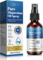 Pure Magnesium Oil Spray, 60ml, Improves Skin Health, Relieves Muscle Tension, Promotes Relaxation, Increases Energy Levels, Improves Sleep Quality, Relieves Headache - Image 2