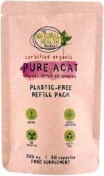 Pure Organic Acai Berry 500mg Capsules by The Natural Health Market • Certified Organic by The Soil Association • Vegan Capsules • Acai Berries Harvested in Brazil (60 Capsule Pouch) - Image 2