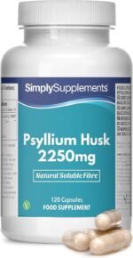 Pure Psyllium Husk Capsules | Supports Digestive Health & Fibre Intake | 120 Capsules = 40 Days Supply | Manufactured in The UK in Accordance with GMP Standards - Image 2