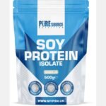 Pure Source Nutrition Soy Protein Isolate Powder (90% Protein) 500g Unflavoured SOYA Protein Vegan Powder for Superfood Supergreens Dairy Free Plant Based Protein (500g, Natural) - Image 2