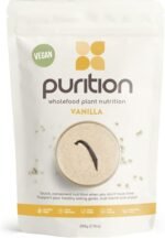 Purition Vegan Vanilla – High Protein Wholefood Shake | 500g Plant-Based Meal Replacement for Keto Diet, Weight Loss & Healthy Breakfasts | 12 Servings - Image 2