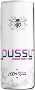 Pussy 100% Natural Energy Drink Passion Fruit and Lychee with White Graprfruit and Lime Juice Flavour 250ml Can No Taurine, Additives, Preservatives, Sweetners, Artificial Caffeine (Pack of 24) - Image 2