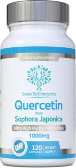 Quercetin 1000mg 60-day supply - No Artificial fillers, binders or flow agents - High Strength Pure Quercetin capsules from Sophora Japonica - Suitable for Vegetarians and Vegans – Exclusively UK Made - Image 2
