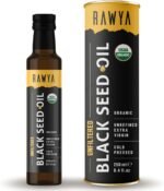 RAWYA Organic Black Seed Oil – 250ml, Unfiltered, Pure and Natural Kalonji (Nigella sativa), Cold-Pressed Black Cumin Seed Oil for Hair, Scalp and Skin Care, Great for Massage and Daily Wellness - Image 2