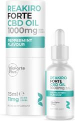 Reakiro Forte CBD Oil Peppermint 1000mg, 15ml I 11mg Cannabidiol CBD Oil per Serving I Enhanced BioAvailability I with Refreshing Peppermint Essential Oil I Stress Relief - Image 2