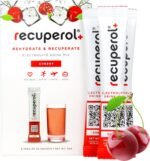 Recuperol Rehydration & Recovery Electrolytes Powder Supplement for Dehydration, 6 Sachets, Replace Mineral Salts & Fluids, Zinc, Vitamin C, B12, D3, Potassium, Natural Cherry Flavour - Image 2