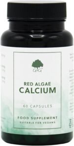 Red Algae Capsules - Natural Plant-Based Calcium Supplement - 125mg Elemental Calcium per Capsule - 60 Vegan Capsules by G&G Vitamins - Image 2