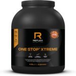 Reflex Nutrition One Stop® Xtreme - Serious Mass Gainer - All in One Protein Powder - 55g Protein, 10.3g BCAAs, 5,000mg Creatine - Muscle Building Protein Shake (Salted Caramel, 4.35kg) - Image 2