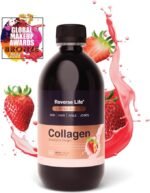 Reverse Life - Bovine Collagen Supplements - Nails, Skin, Hair Supplements for Women and Men - Hair Care Contains Biotin, Vitamin D3, Folic Acid, Hyaluronic Acid - Strawberry Delight Flavour - 500ml - Image 2