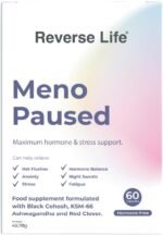Reverse Life - MenoPaused Menopause Supplements - Hormone and Stress Support Food Supplement with Vitamin B6, Black Cohosh, KSM-66 Ashwagandha and Red Clover - 60 Capsules - Image 2
