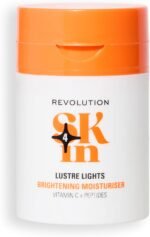 Revolution Skin, Lustre Lights Vitamin C & Peptides Brightening Moisturiser, 3-in-1 Illuminating Face Cream & Primer, Vegan & Cruelty-Free, 50ml - Image 2