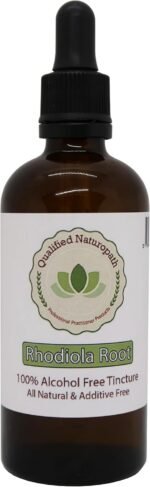 Rhodiola Root Herbal Tincture (Alcohol & Glycerin Free) – 110ml – in Glass Bottle with Rubber Pipette (x1) - Image 2