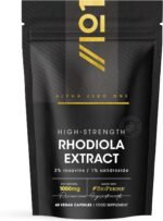 Rhodiola Rosea Extract 1000mg (5000mg eq.) - 3% Rosavins 1% Salidroside - 60 Vegan Capsules – Made with BioPerine® for Enhanced Absorption – by Alpha01 - Image 2