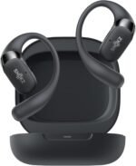 SHOKZ OpenFit 2 Open-Ear Headphones, True Wireless Bluetooth Earphones with Microphone, Earhook Earbuds with 48 Hours of Playtime, USB-C Fast Charging, IP55 Water-Resistant, with Carrying bag, Black - Image 2