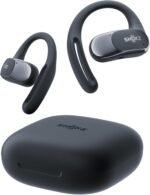 SHOKZ OpenFit Air Open-Ear Headphones, True Wireless Bluetooth Earphones with Mic, Fast Charging, 28h Playtime, IP54 Waterproof for Workout - Black - Image 2