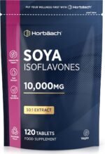 SOYA Isoflavones 10,000mg | 120 Vegan Tablets | High Strength SOYA Bean Extract | Providing 80mg Isoflavones | by Horbaach - Image 2