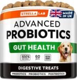 STRELLALAB Advanced Probiotics for Dogs Gut Health with Fibre - Pre, Post & Probiotic Treats - Dogs Digestive Health Sensitive Tums Support - All Breeds & Ages - Dog Probiotics for Gut Health (60 Ct) - Image 2