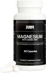 SUNNA SUPPLEMENTS Magnesium Complex with Zinc – High Strength Vegan Capsules for Sleep, Energy & Muscle Support – Magnesium and Zinc Supplement – Gluten-Free – 60 Capsules - Image 2