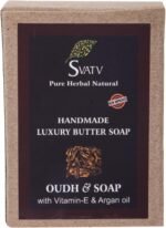 SVATV Soap Oudh & Vitamin-e - Best Exfoliating Bar, Traditional Ayurvedic Herbal Soap For All Skin Type - 125 Grams - Image 2