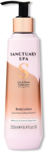 Sanctuary Spa Lily And Rose Body Lotion, Body Moisturiser, With Lotus Flower And Vitamin C, Vegan And Cruelty Free 250ml - Image 2